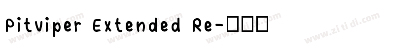 Pitviper Extended Re字体转换